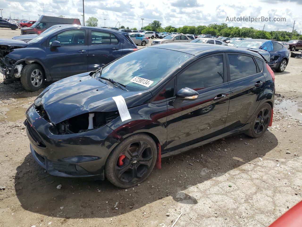 2019 Ford Fiesta St Black vin: 3FADP4GX7KM162396