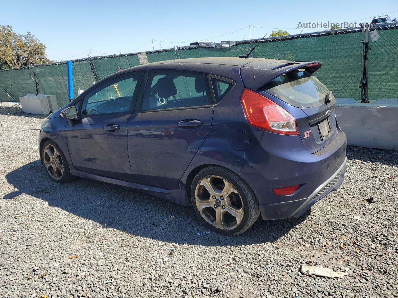 2016 Ford Fiesta St Blue vin: 3FADP4GX8GM153830