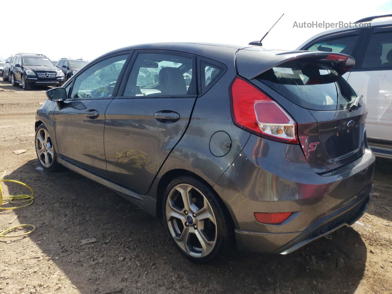 2017 Ford Fiesta St Gray vin: 3FADP4GX8HM146166