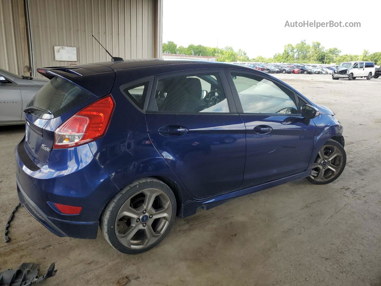 2016 Ford Fiesta St Синий vin: 3FADP4GX9GM190787