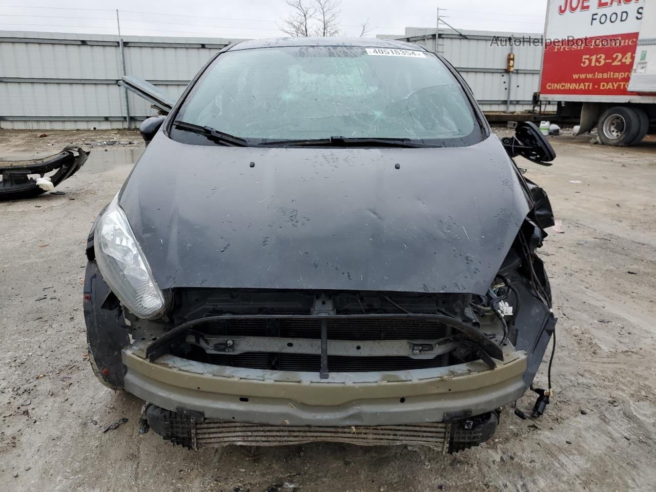 2019 Ford Fiesta St Черный vin: 3FADP4GXXKM104606