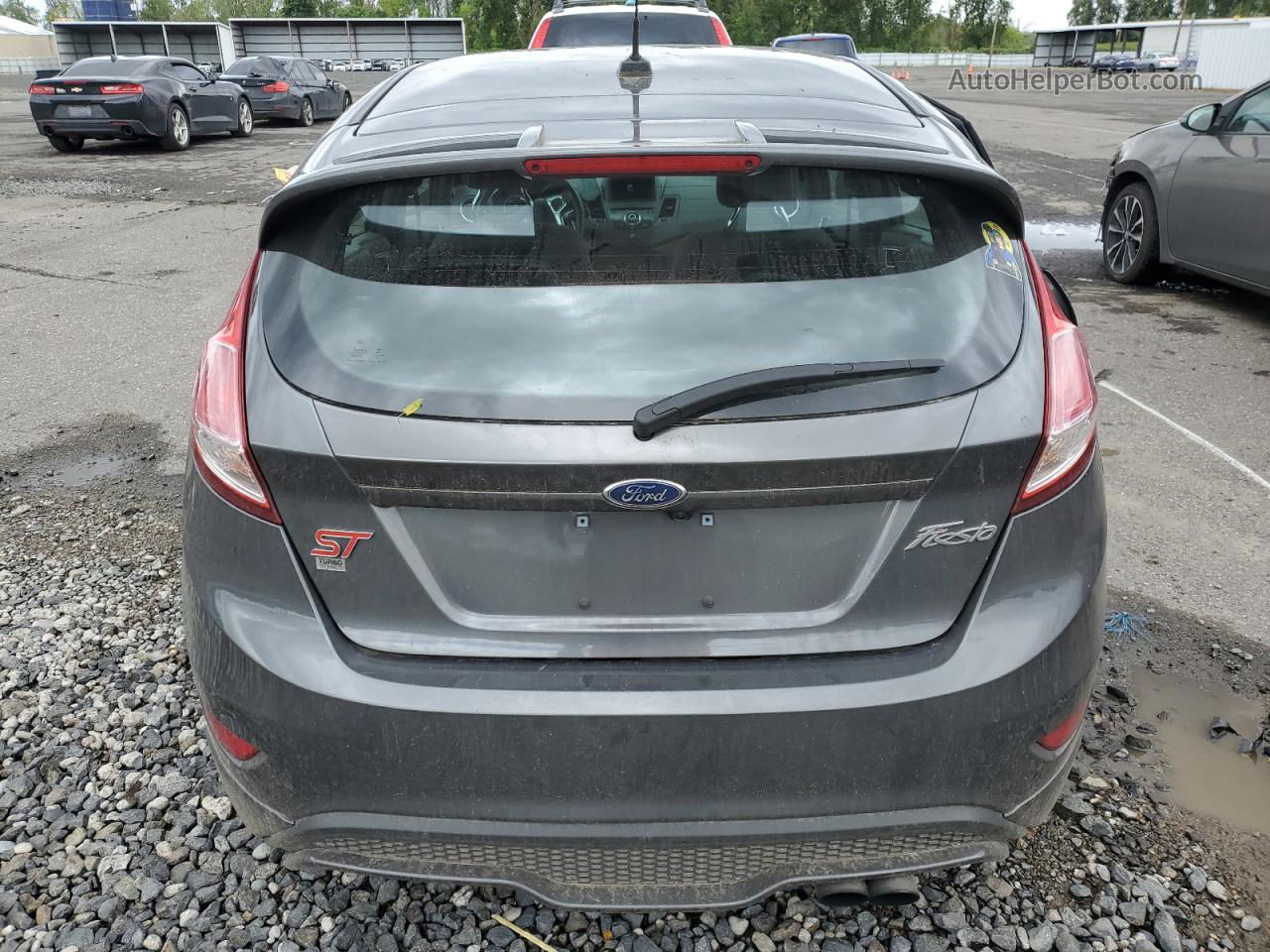 2019 Ford Fiesta St Gray vin: 3FADP4GXXKM154034