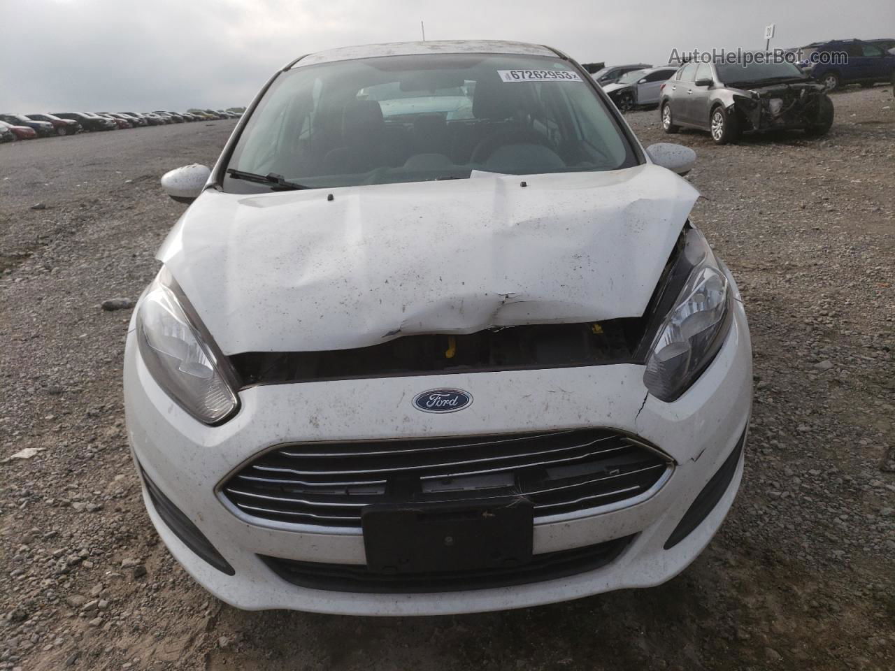 2015 Ford Fiesta S White vin: 3FADP4TJ0FM138223