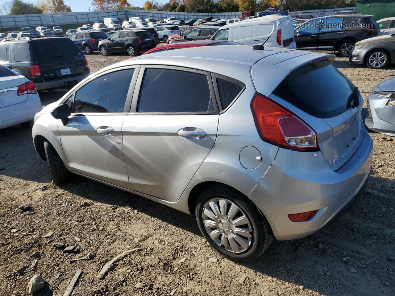 2016 Ford Fiesta S Silver vin: 3FADP4TJ0GM193384