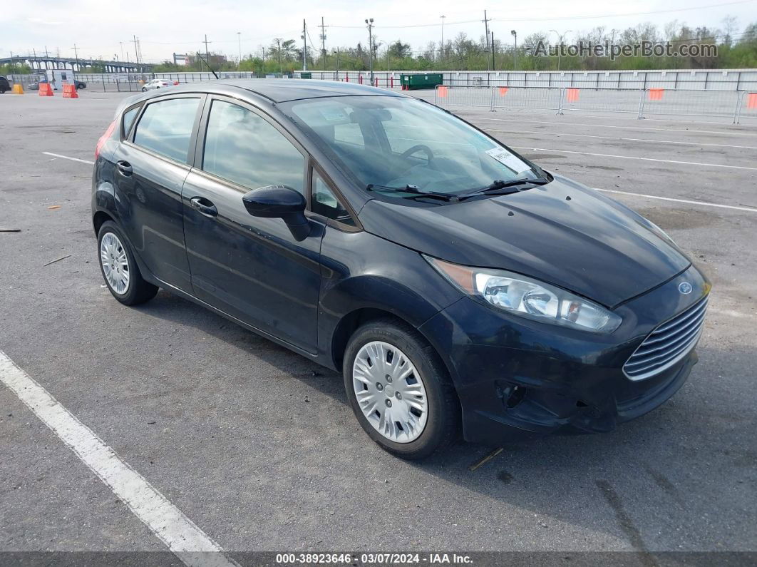 2015 Ford Fiesta S Black vin: 3FADP4TJ1FM166645