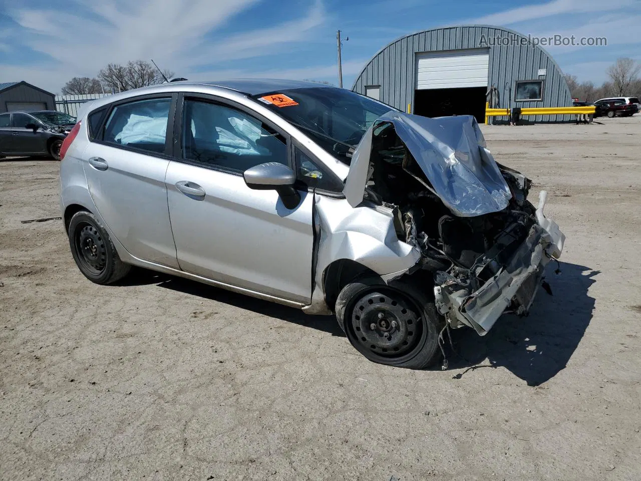 2016 Ford Fiesta S Silver vin: 3FADP4TJ1GM115082