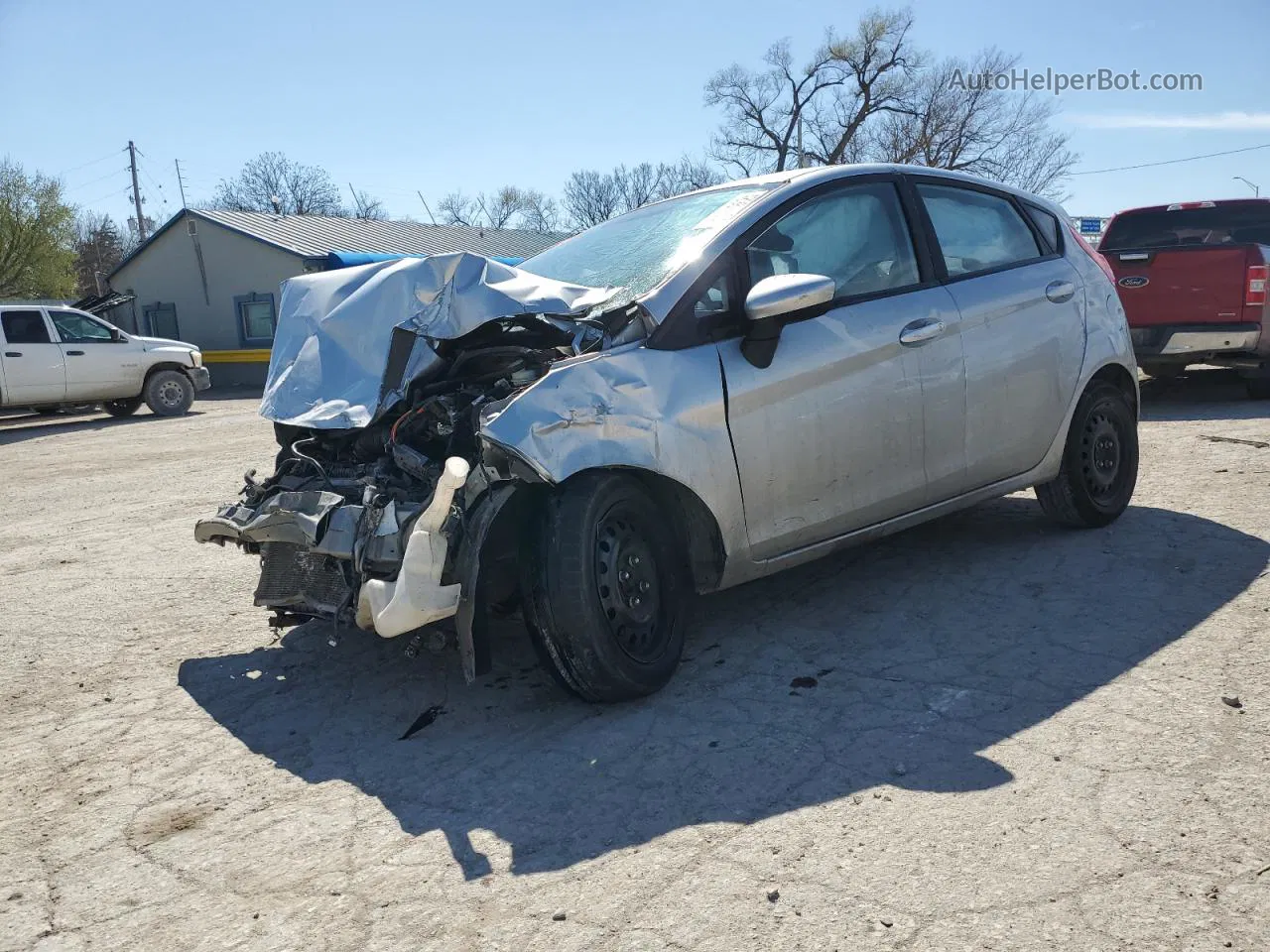 2016 Ford Fiesta S Silver vin: 3FADP4TJ1GM115082