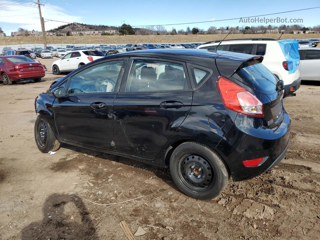 2016 Ford Fiesta S Black vin: 3FADP4TJ1GM150916