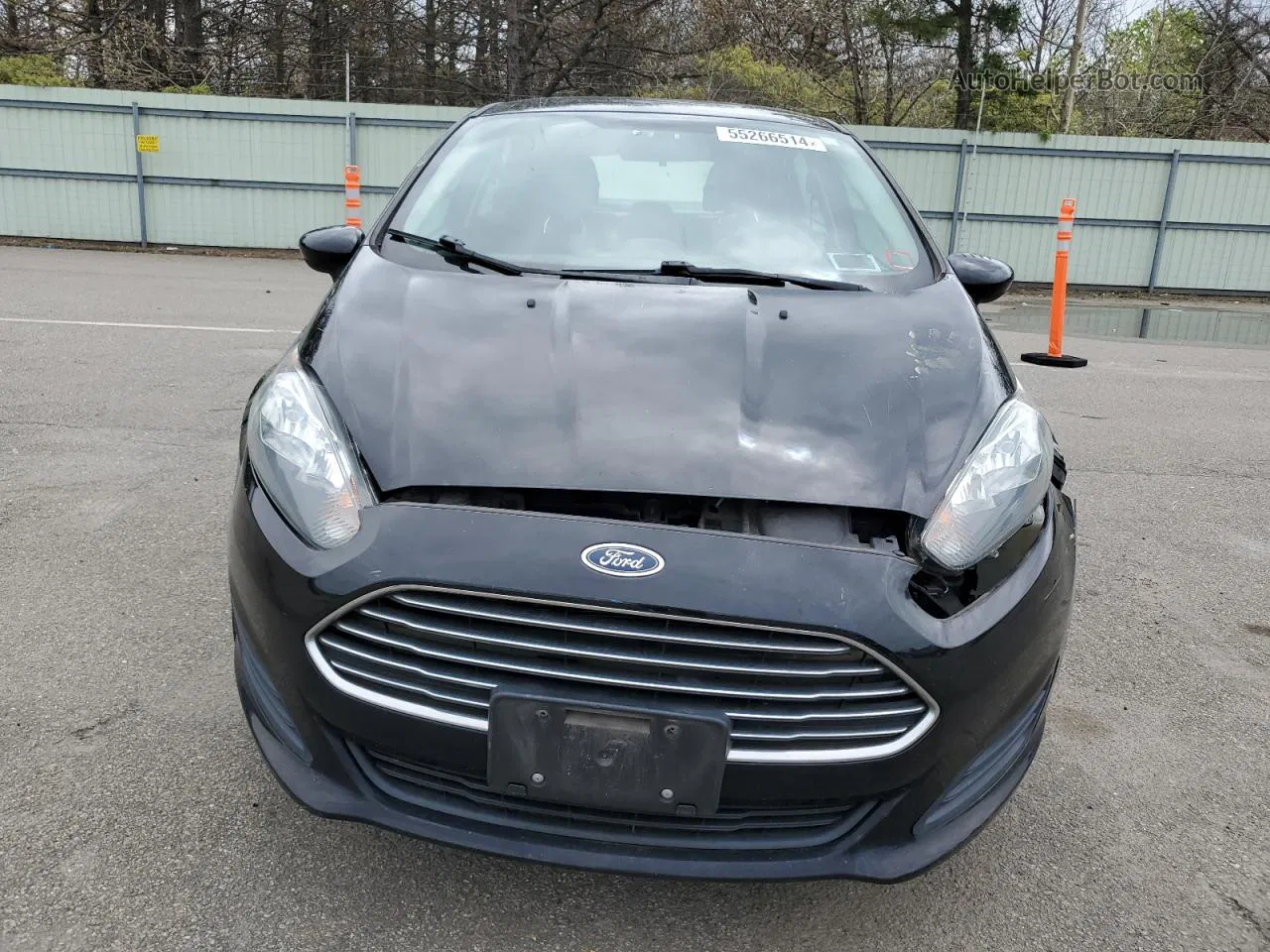 2017 Ford Fiesta S Black vin: 3FADP4TJ1HM162775