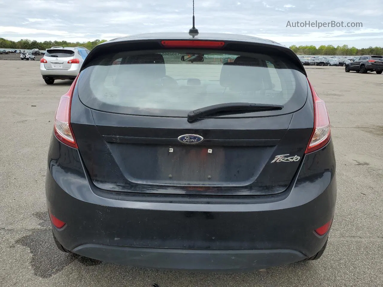 2017 Ford Fiesta S Black vin: 3FADP4TJ1HM162775