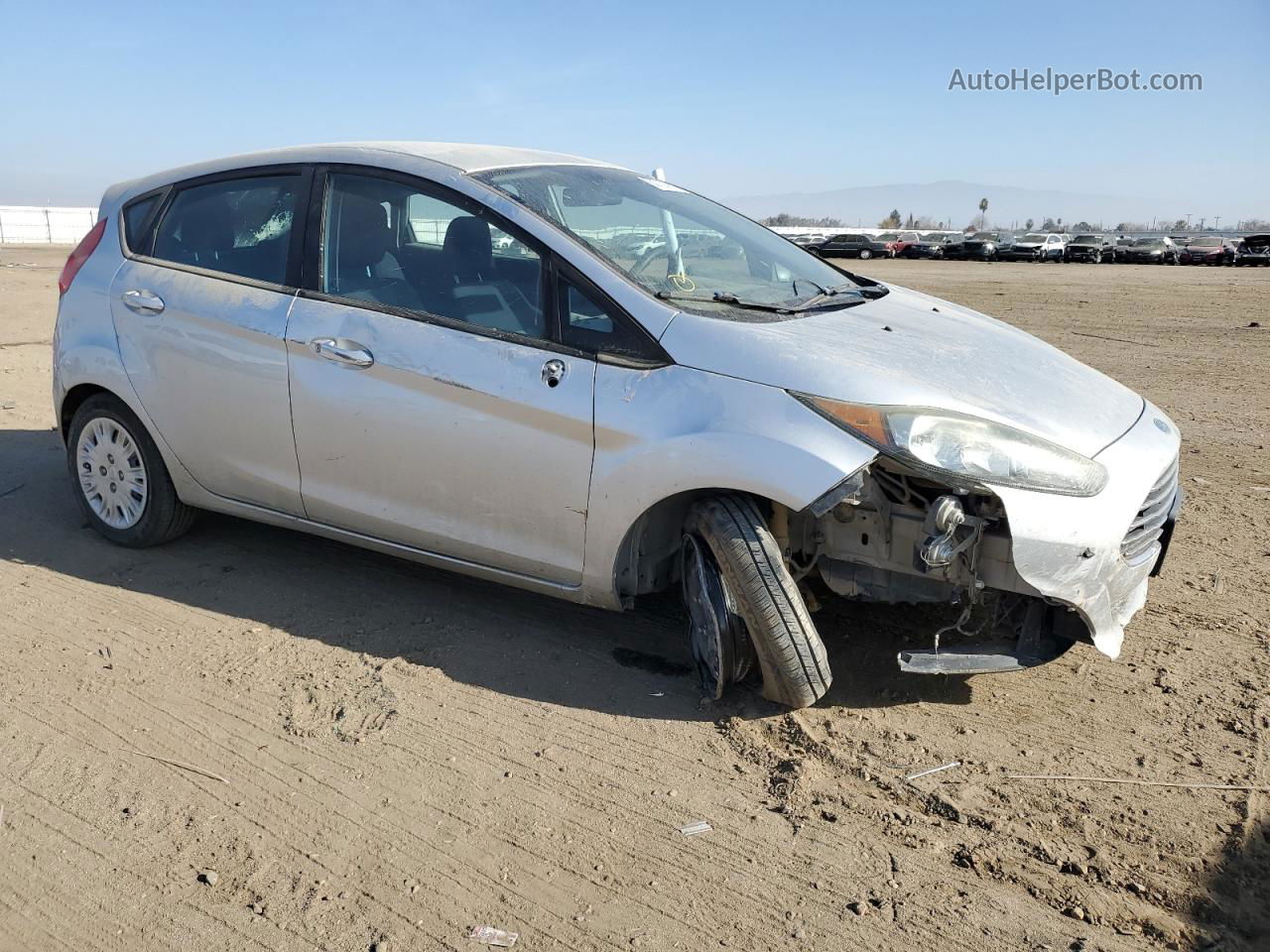 2015 Ford Fiesta S Silver vin: 3FADP4TJ2FM217389