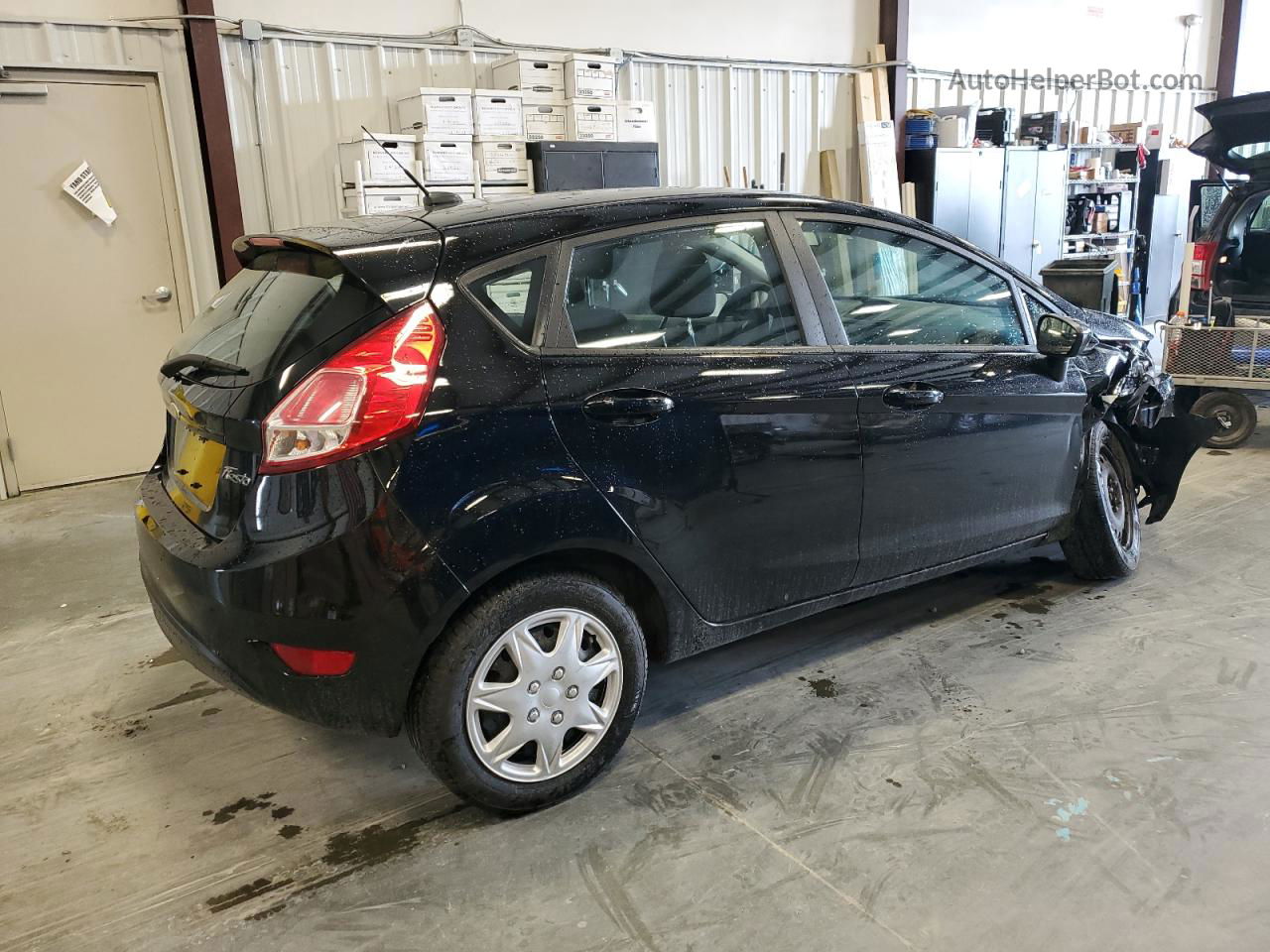 2016 Ford Fiesta S Black vin: 3FADP4TJ3GM130988