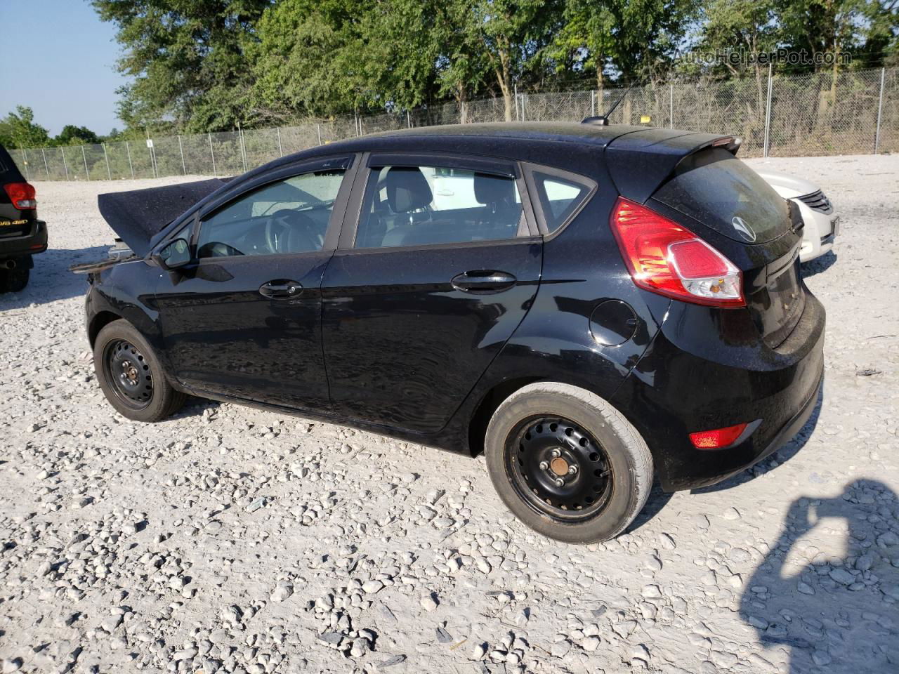 2017 Ford Fiesta S Black vin: 3FADP4TJ5HM103518