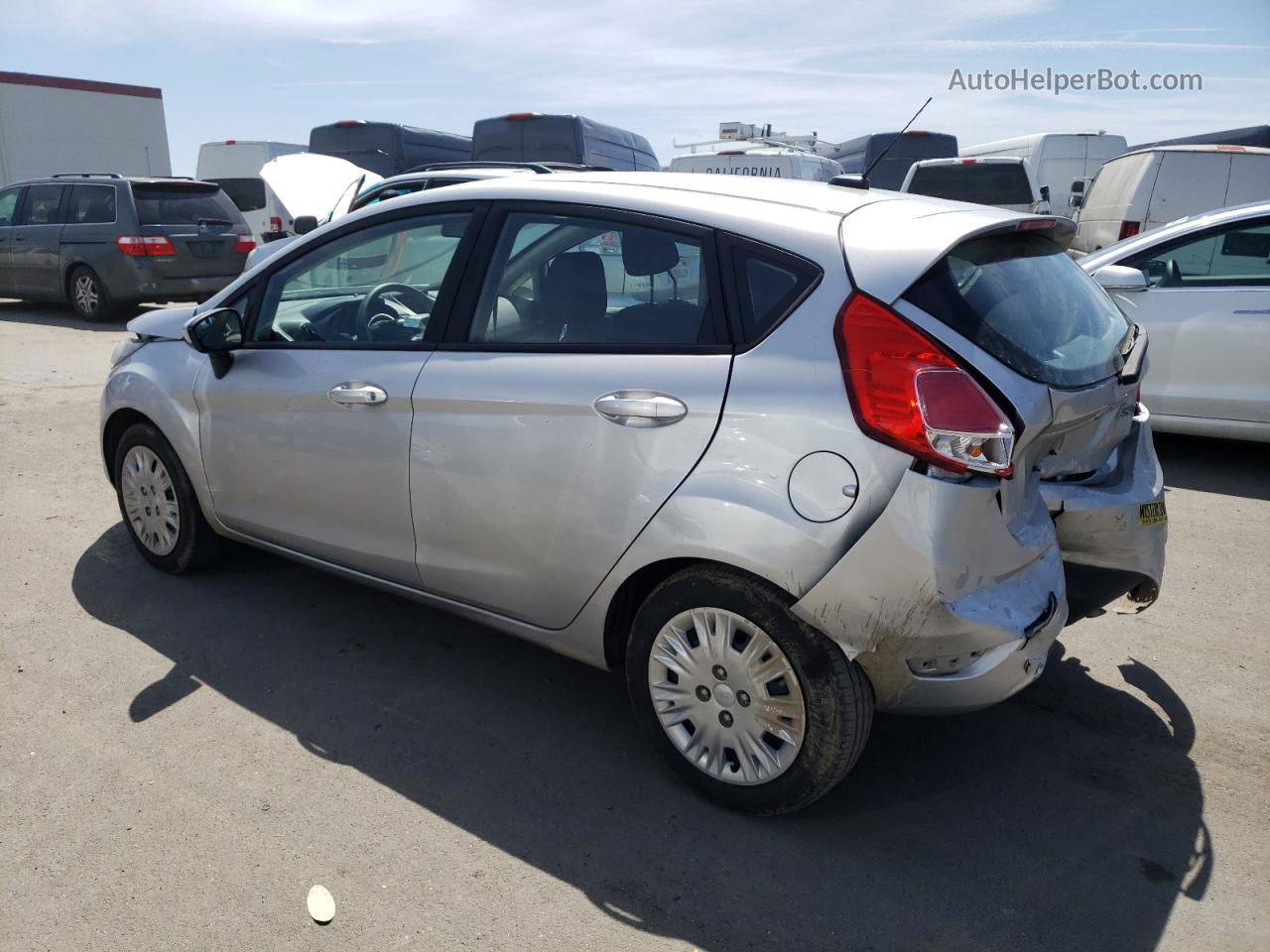 2017 Ford Fiesta S Gray vin: 3FADP4TJ5HM148197