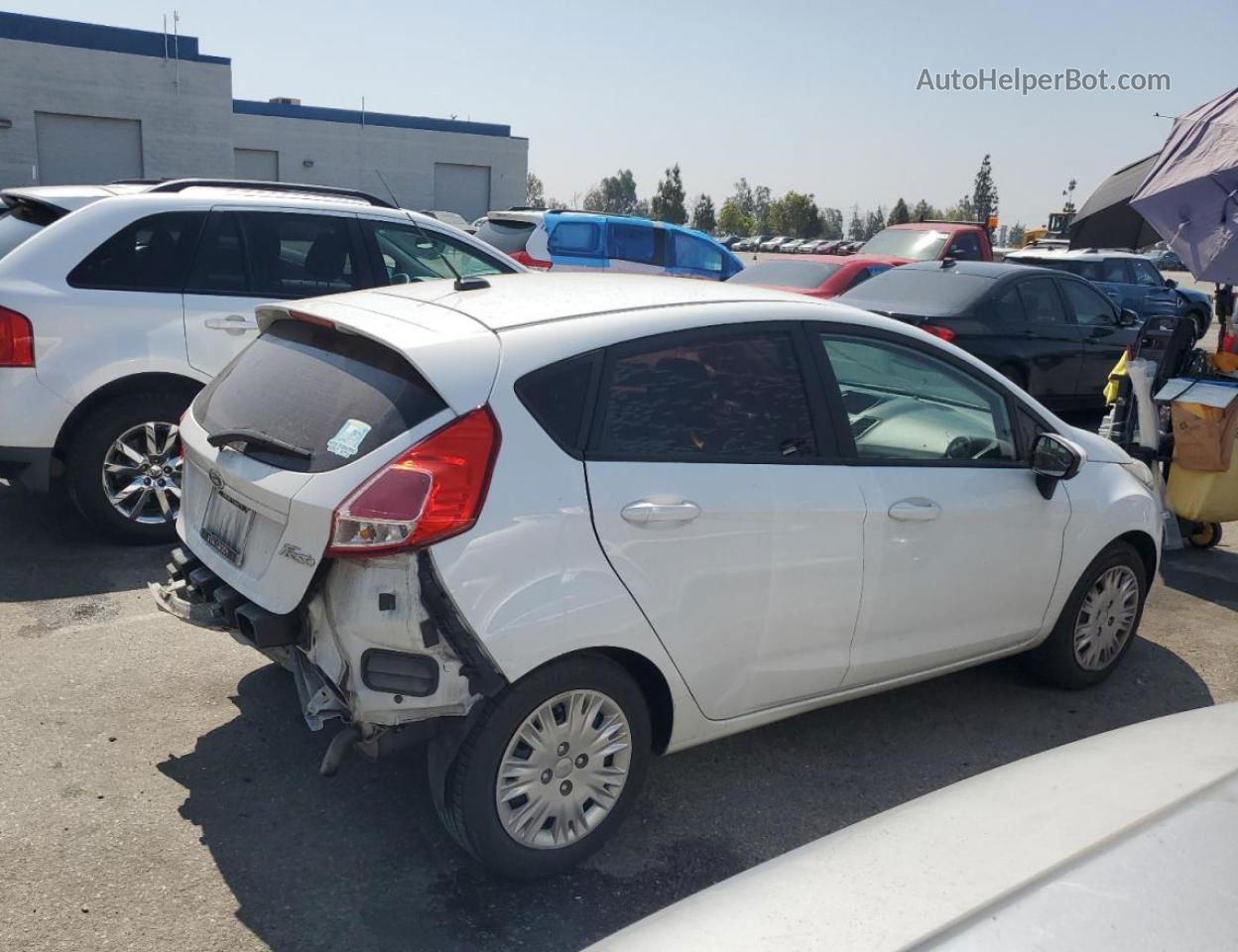 2016 Ford Fiesta S White vin: 3FADP4TJ6GM147171