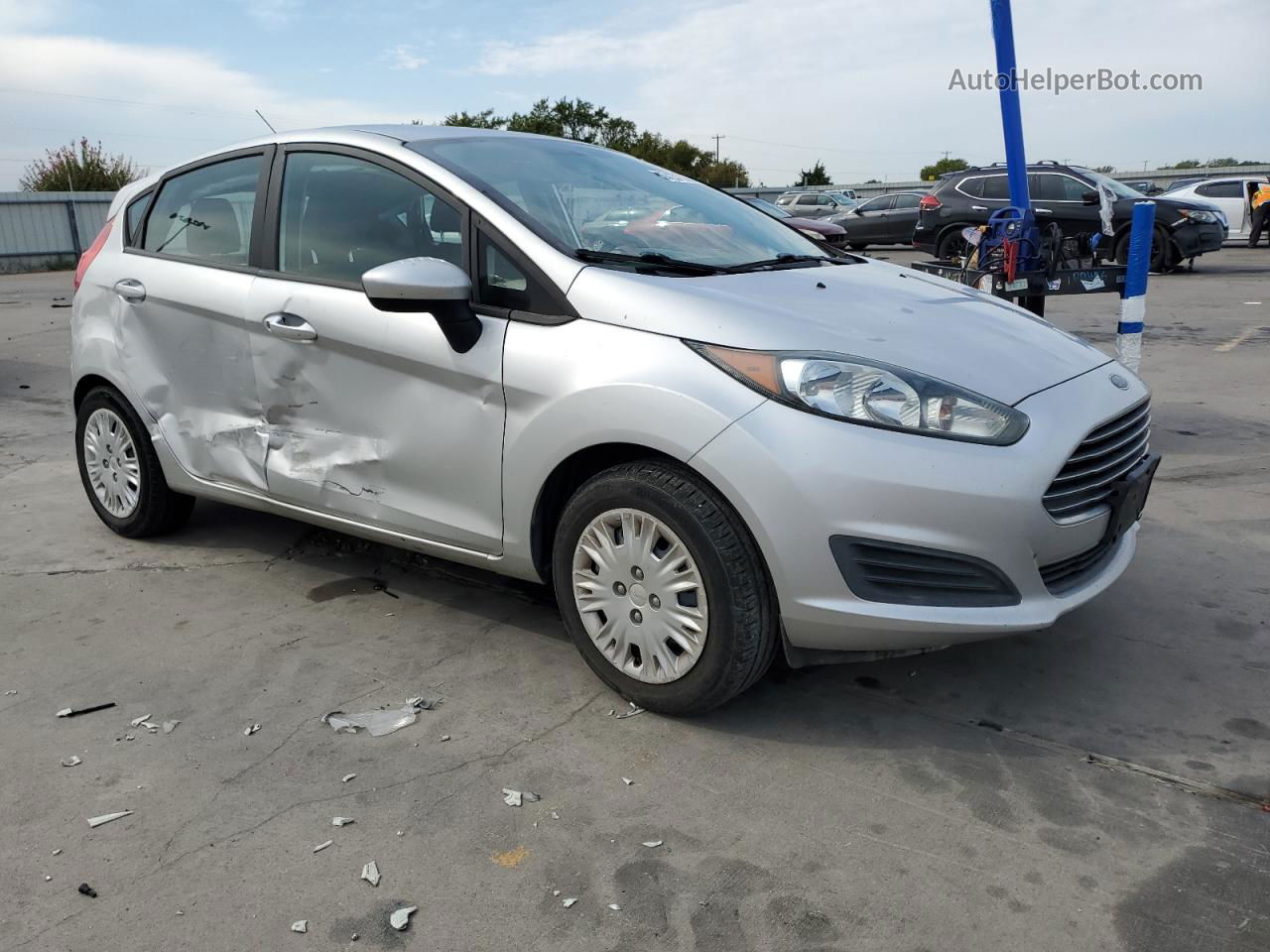 2015 Ford Fiesta S Silver vin: 3FADP4TJ7FM146688