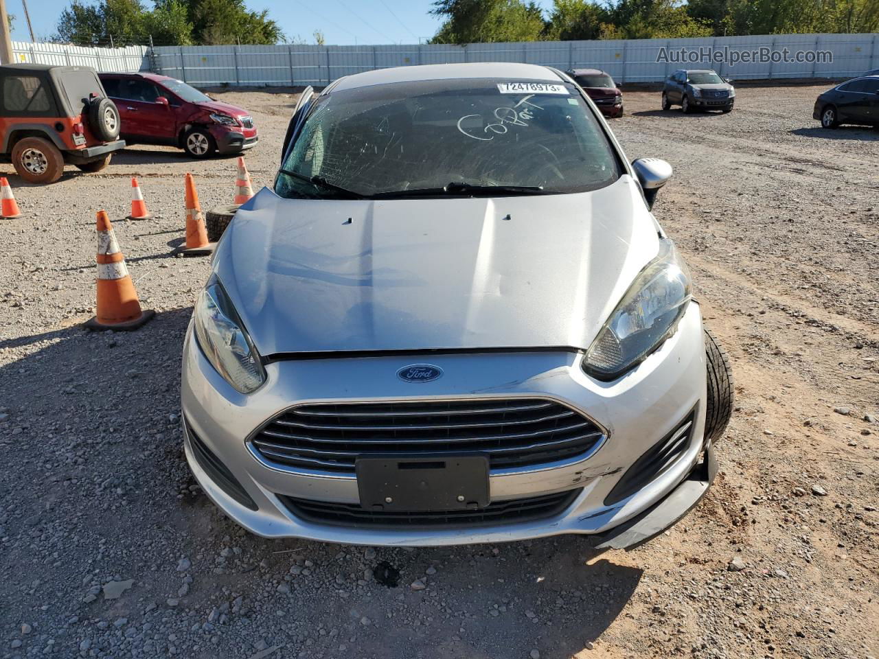 2015 Ford Fiesta S Серый vin: 3FADP4TJ8FM107687