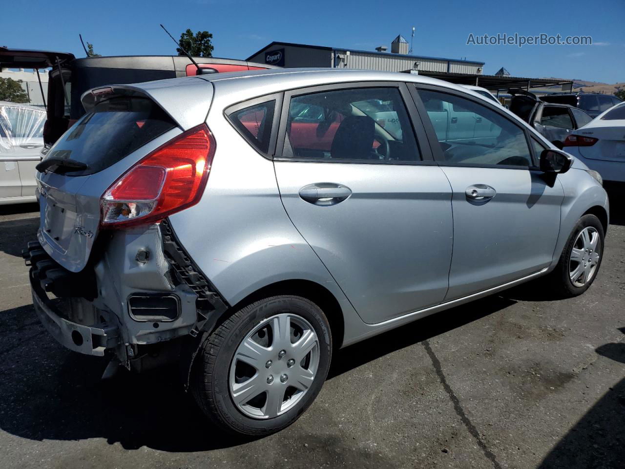 2015 Ford Fiesta S Silver vin: 3FADP4TJ8FM203576