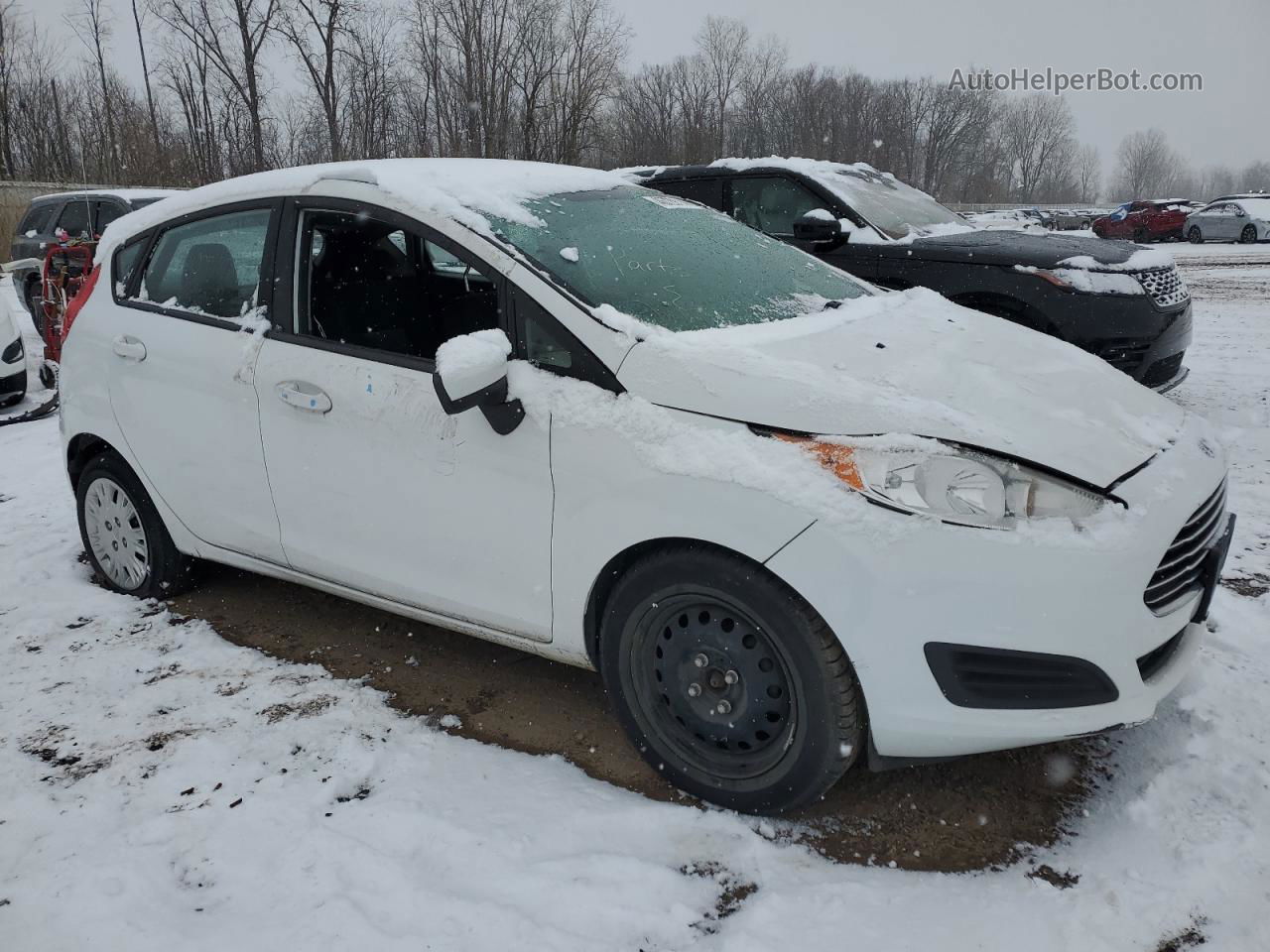 2016 Ford Fiesta S White vin: 3FADP4TJ8GM171388