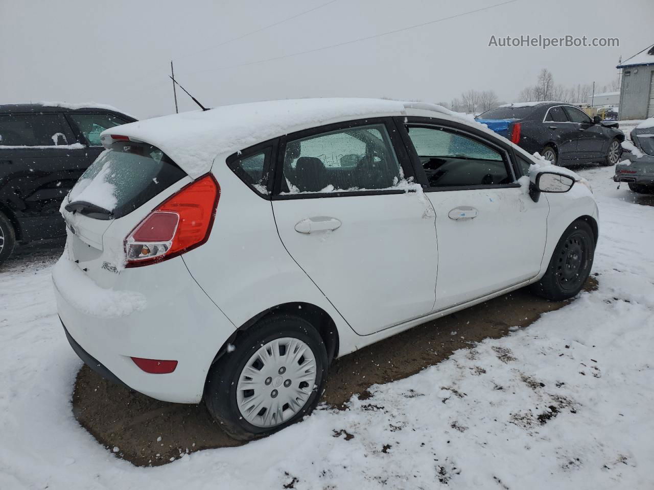 2016 Ford Fiesta S White vin: 3FADP4TJ8GM171388