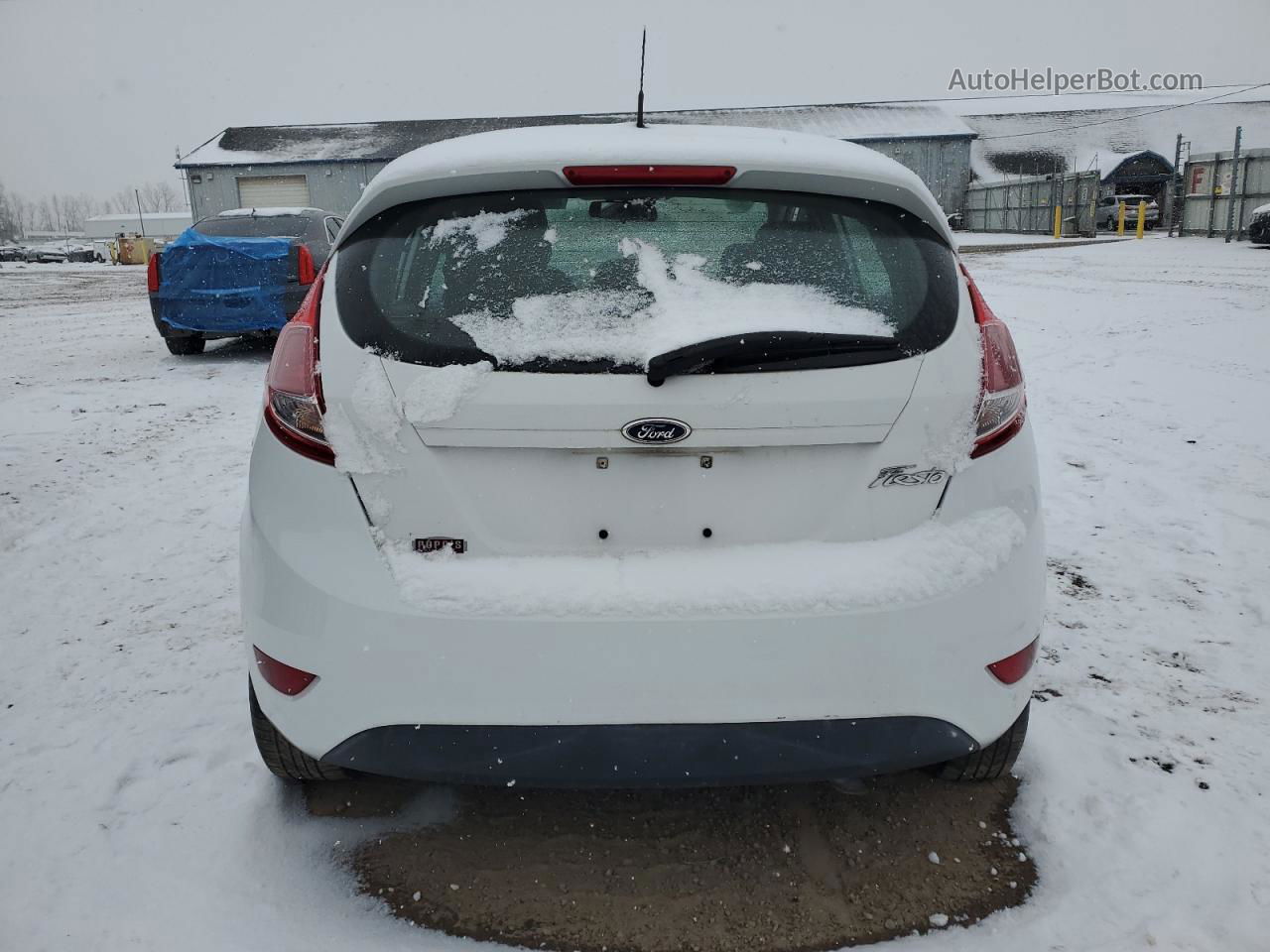 2016 Ford Fiesta S White vin: 3FADP4TJ8GM171388