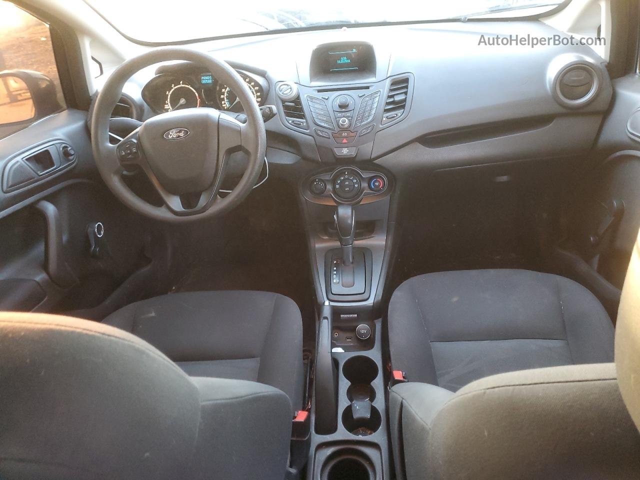 2015 Ford Fiesta S Black vin: 3FADP4TJ9FM121405