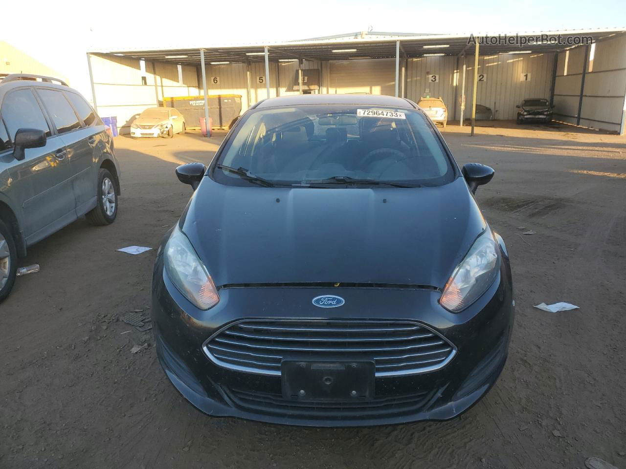 2015 Ford Fiesta S Black vin: 3FADP4TJ9FM121405