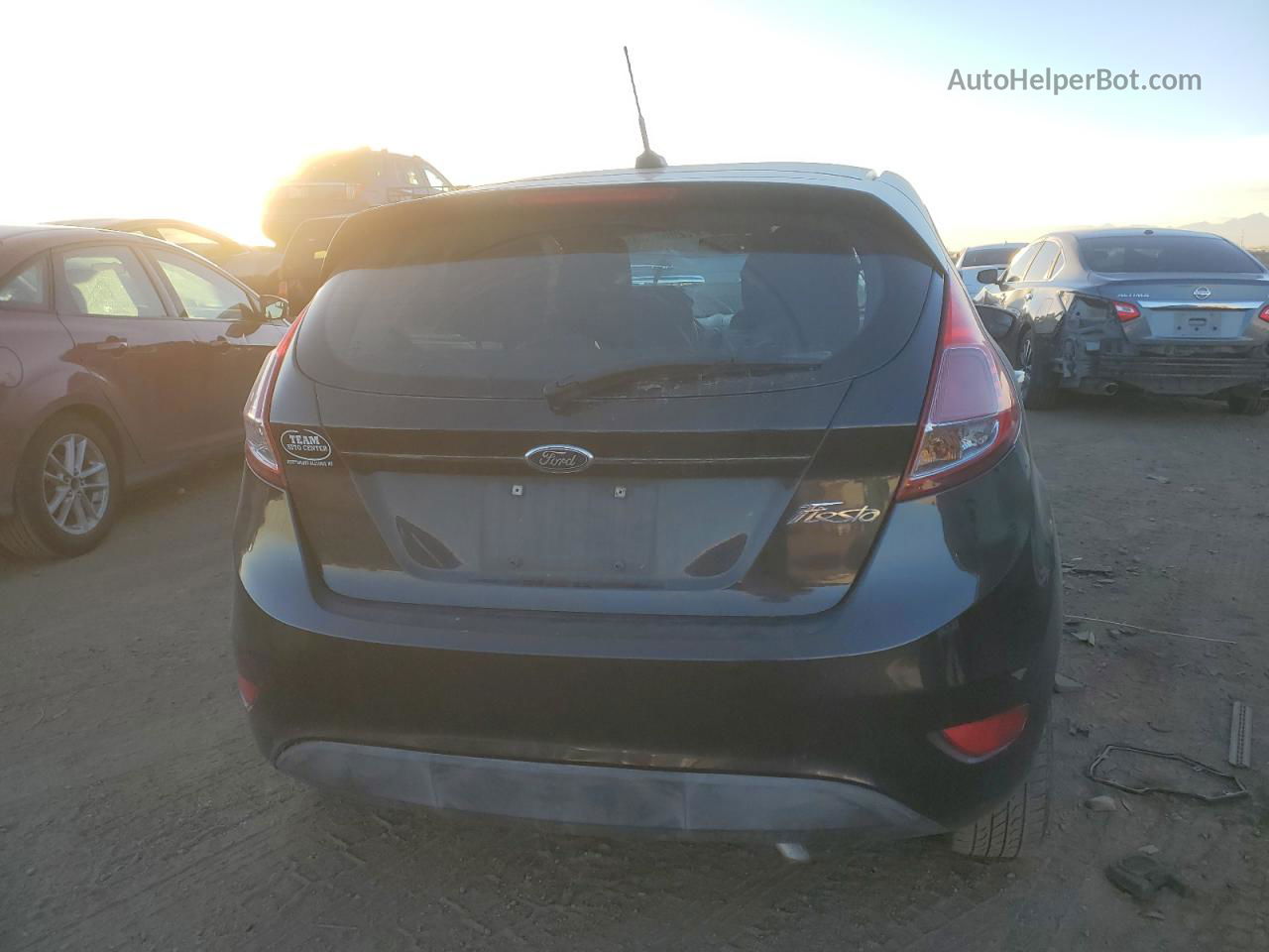 2015 Ford Fiesta S Black vin: 3FADP4TJ9FM121405