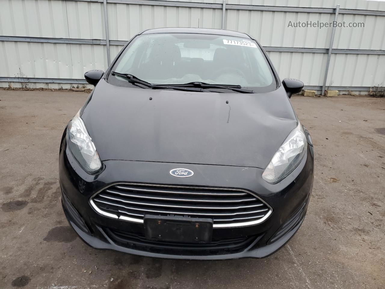 2015 Ford Fiesta S Black vin: 3FADP4TJ9FM222220