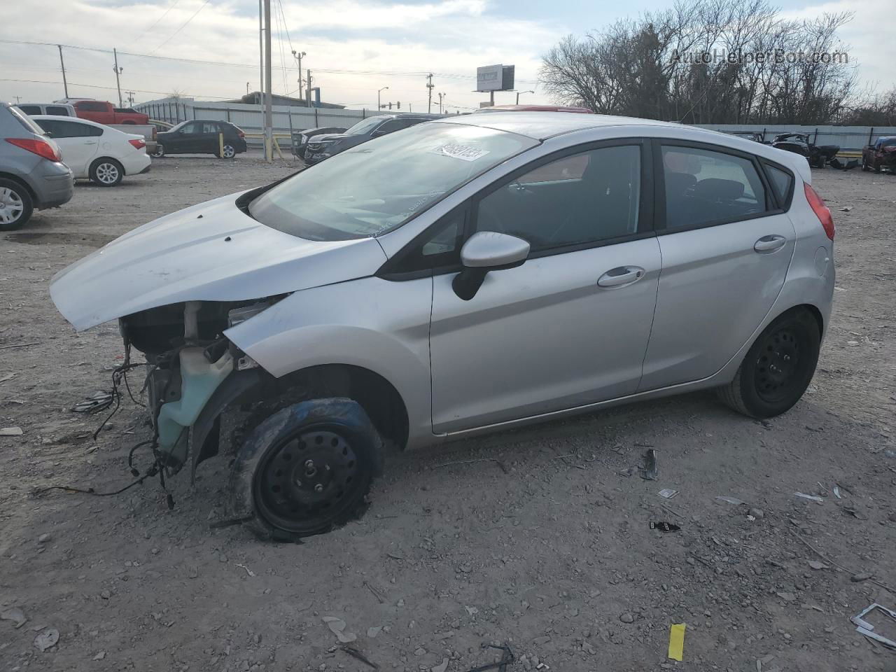 2016 Ford Fiesta S Silver vin: 3FADP4TJ9GM167947