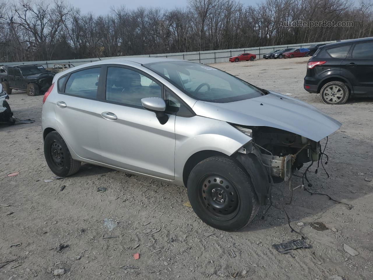 2016 Ford Fiesta S Silver vin: 3FADP4TJ9GM167947