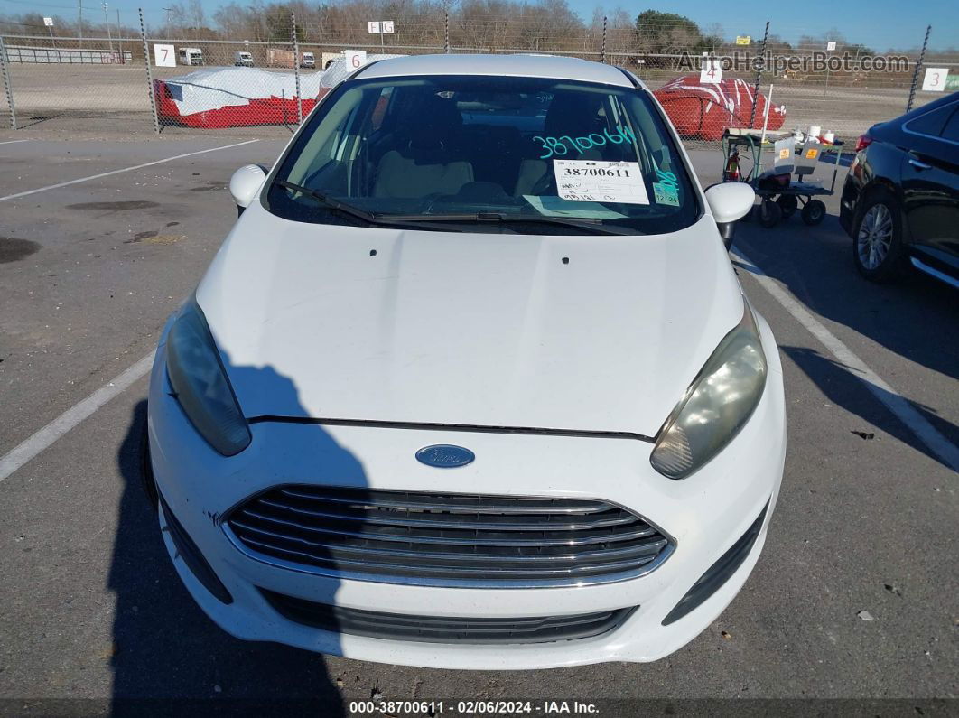 2016 Ford Fiesta S White vin: 3FADP4TJ9GM169570