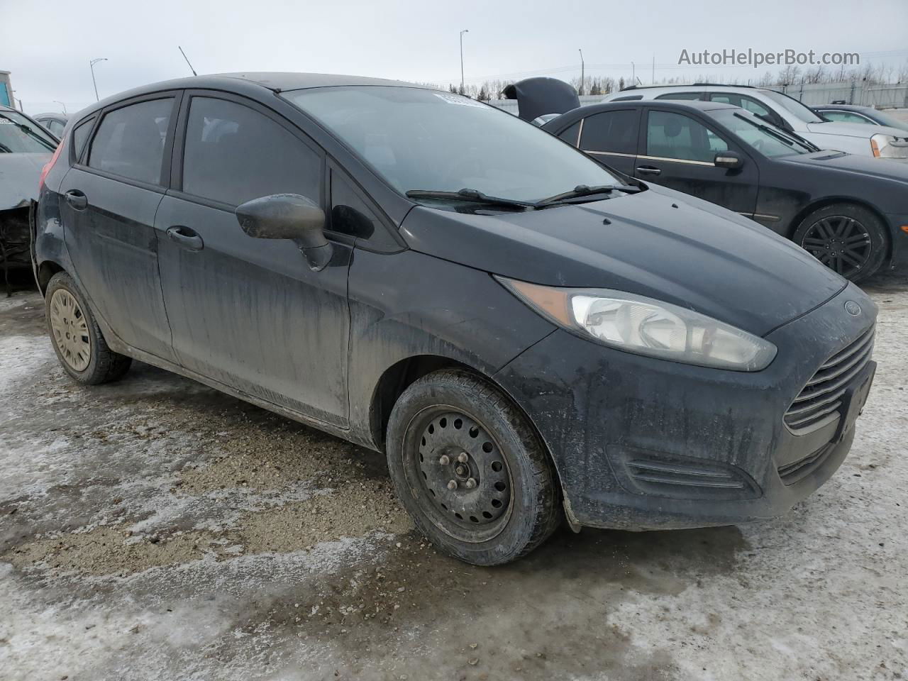 2015 Ford Fiesta S Black vin: 3FADP4TJXFM173867