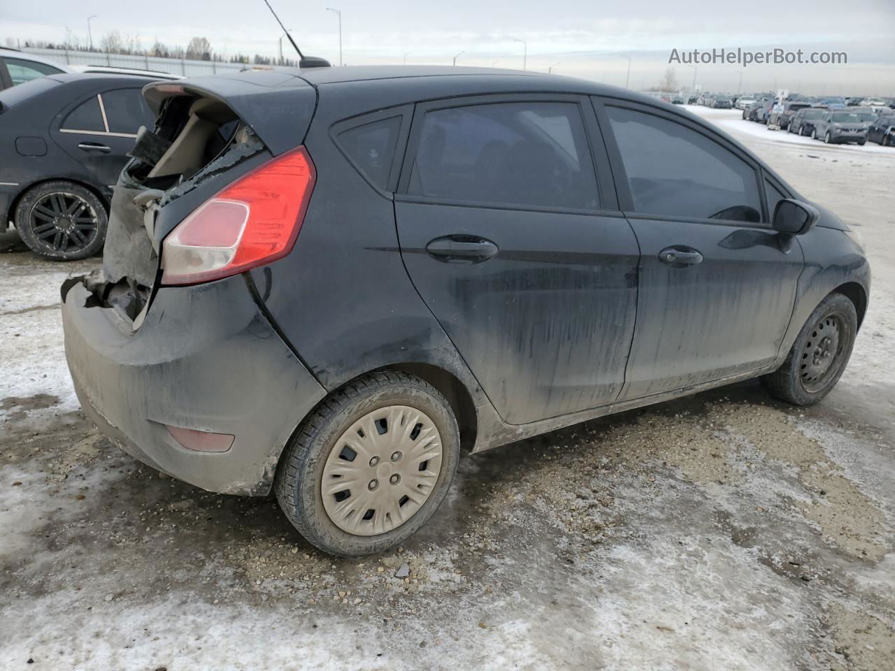 2015 Ford Fiesta S Черный vin: 3FADP4TJXFM173867