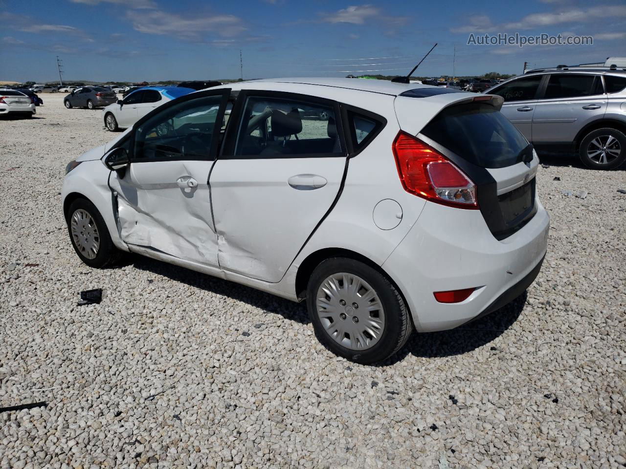 2016 Ford Fiesta S White vin: 3FADP4TJXGM171800