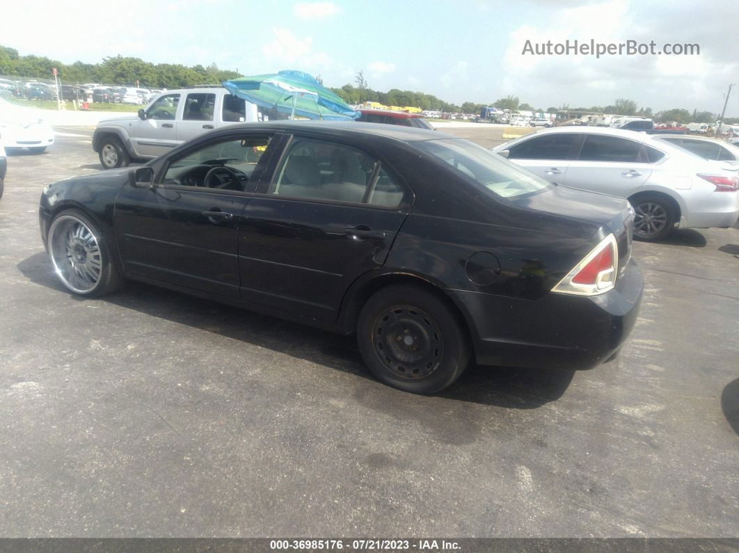 2006 Ford Fusion S Black vin: 3FAFP06Z16R204543