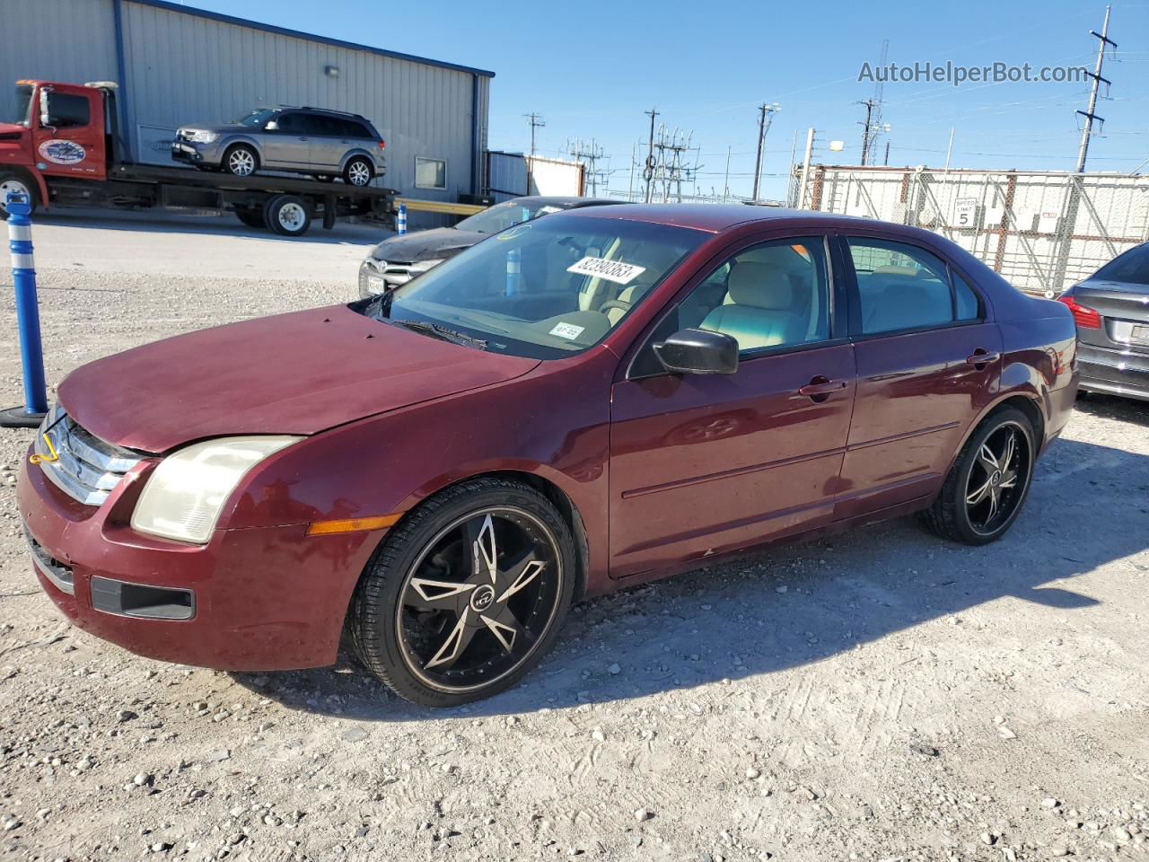 2006 Ford Fusion S Red vin: 3FAFP06Z26R144076