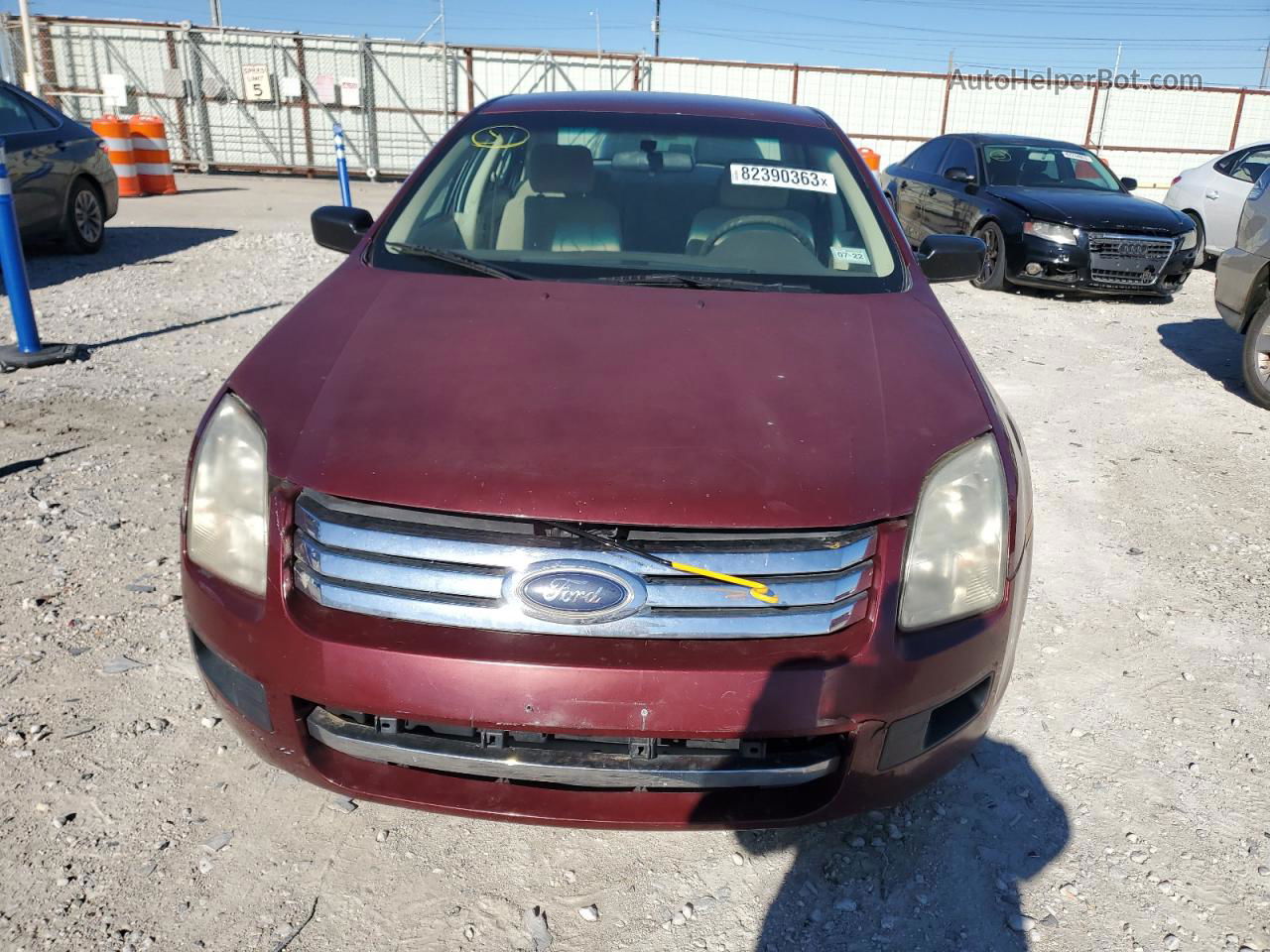 2006 Ford Fusion S Red vin: 3FAFP06Z26R144076