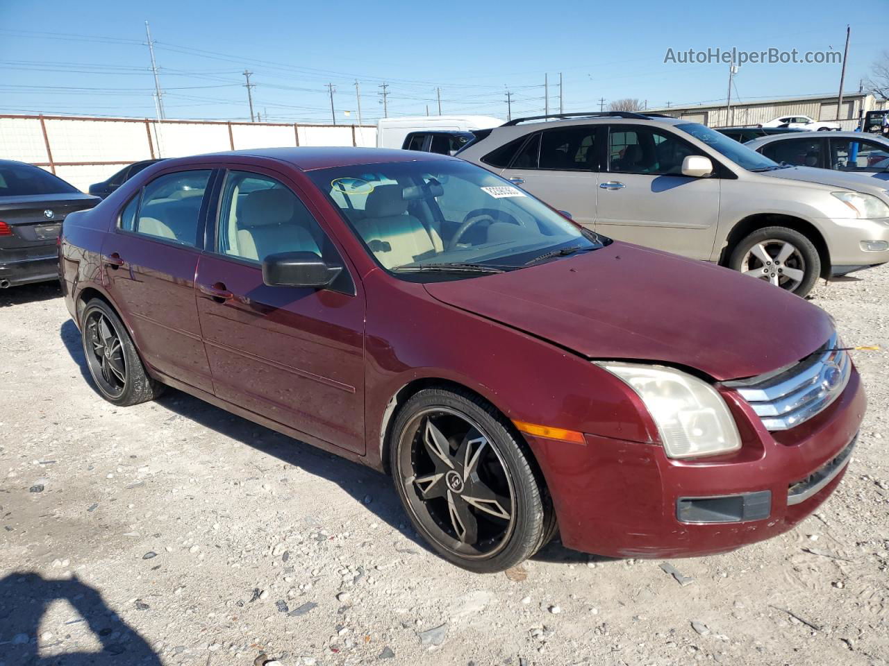 2006 Ford Fusion S Red vin: 3FAFP06Z26R144076