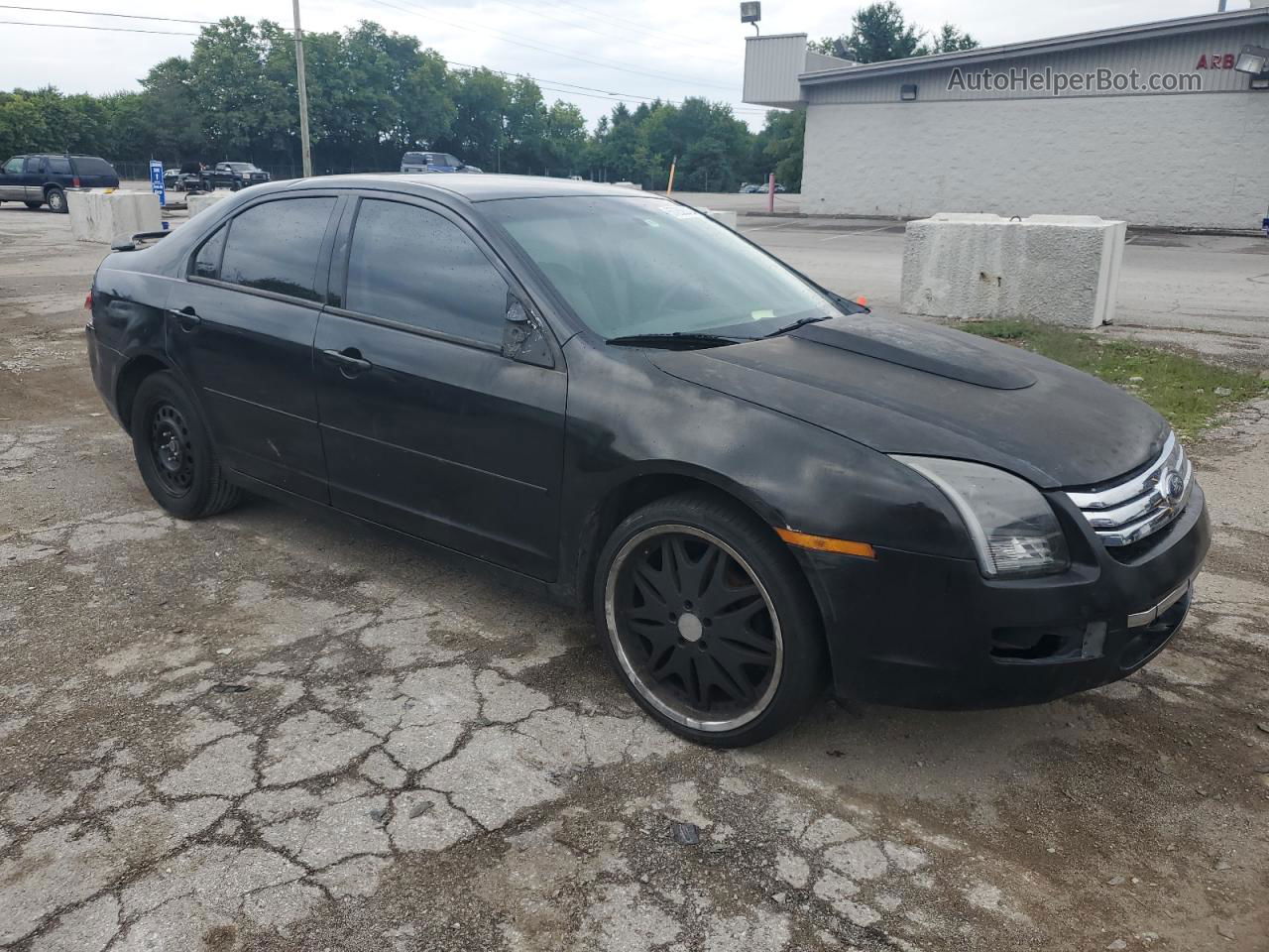 2006 Ford Fusion S Black vin: 3FAFP06Z36R146242