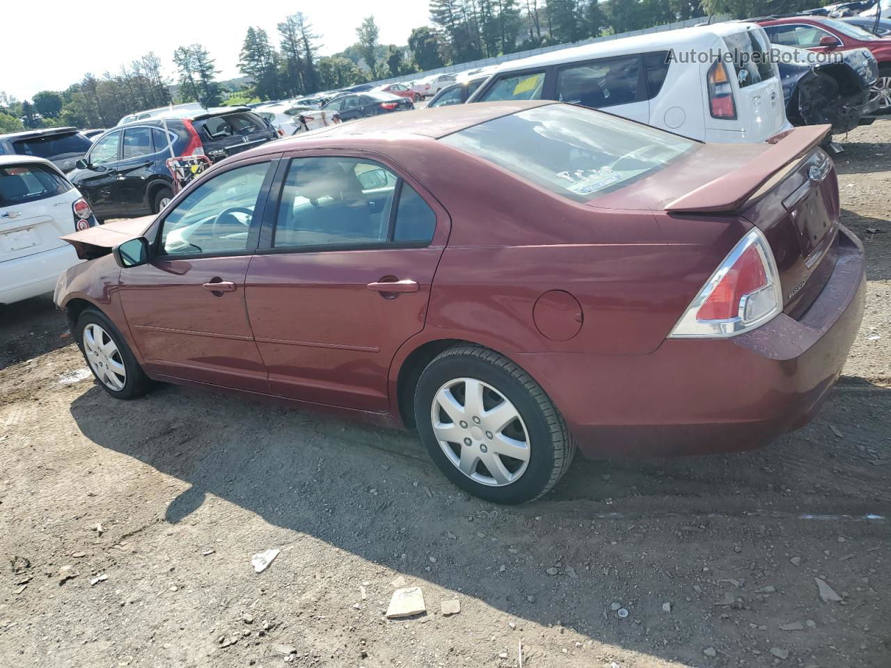 2006 Ford Fusion S Maroon vin: 3FAFP06Z36R165180