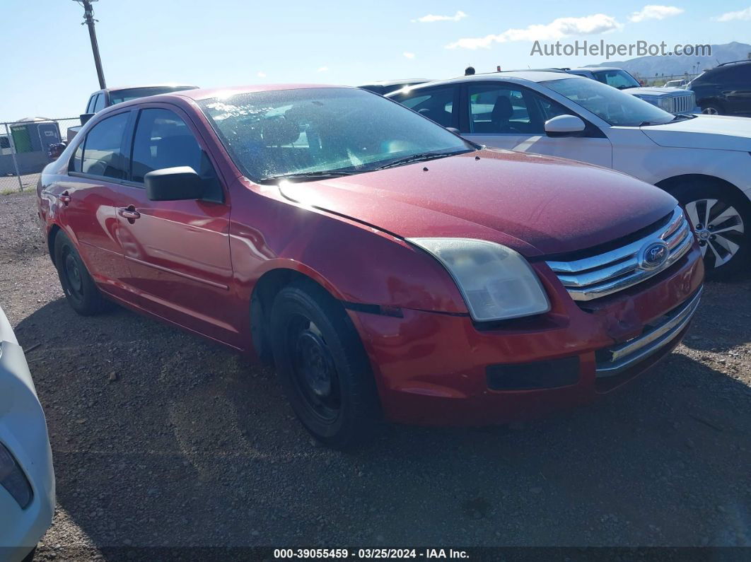 2006 Ford Fusion S Maroon vin: 3FAFP06Z76R138712