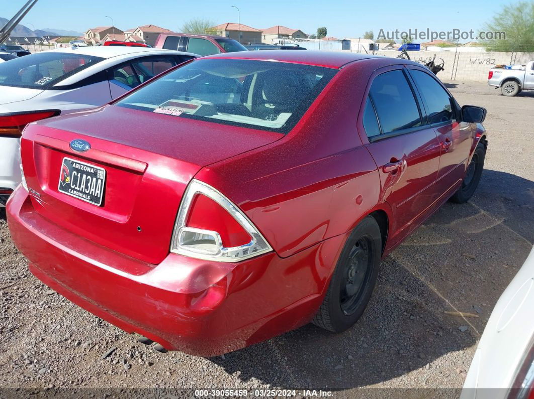 2006 Ford Fusion S Maroon vin: 3FAFP06Z76R138712