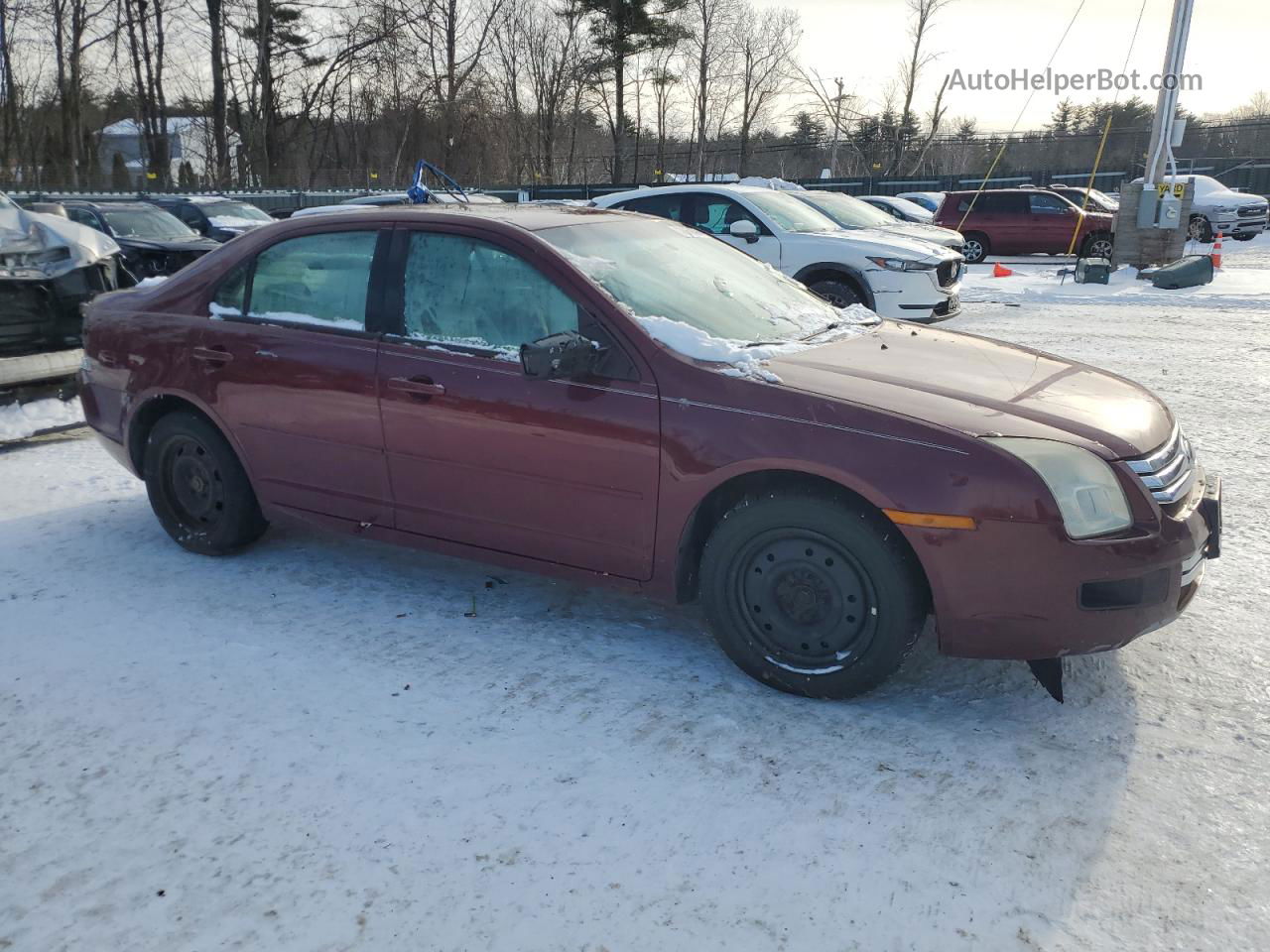 2006 Ford Fusion S Red vin: 3FAFP06Z86R131946