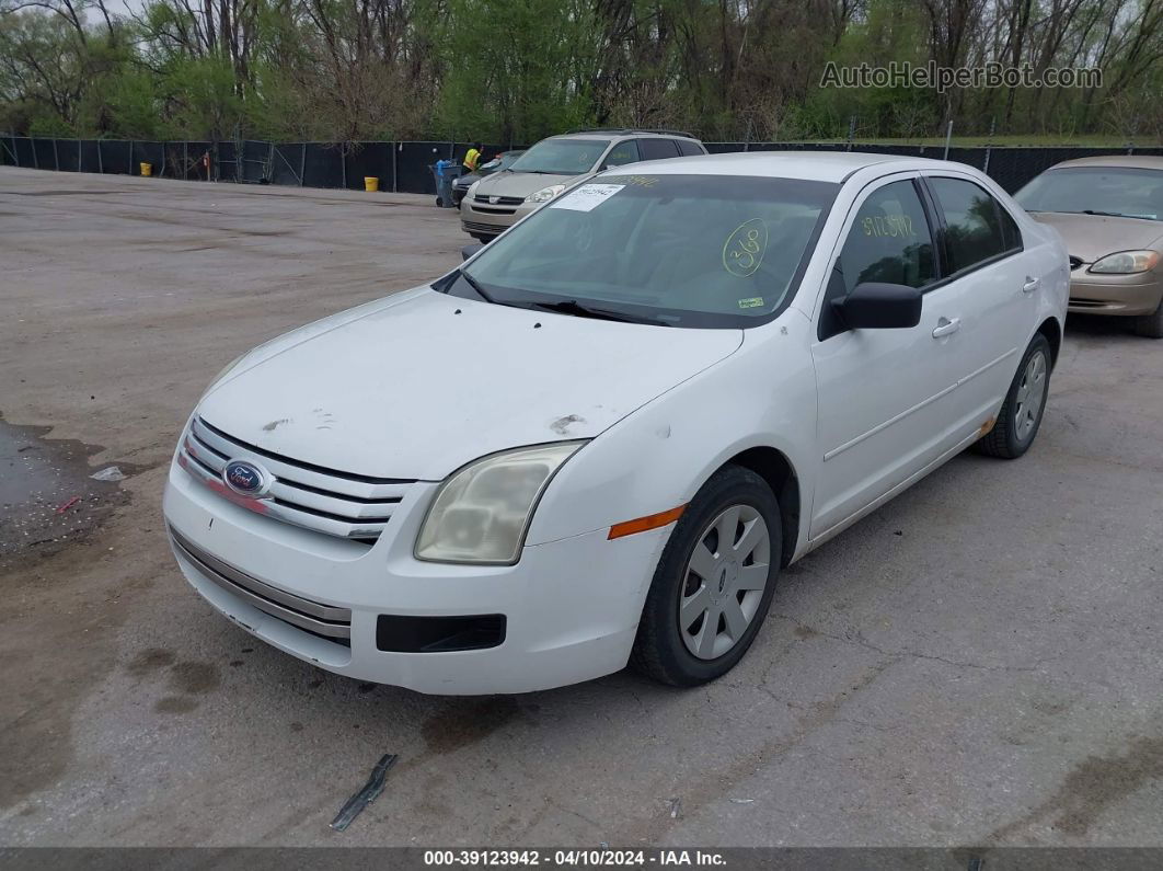 2006 Ford Fusion S White vin: 3FAFP06ZX6R111150