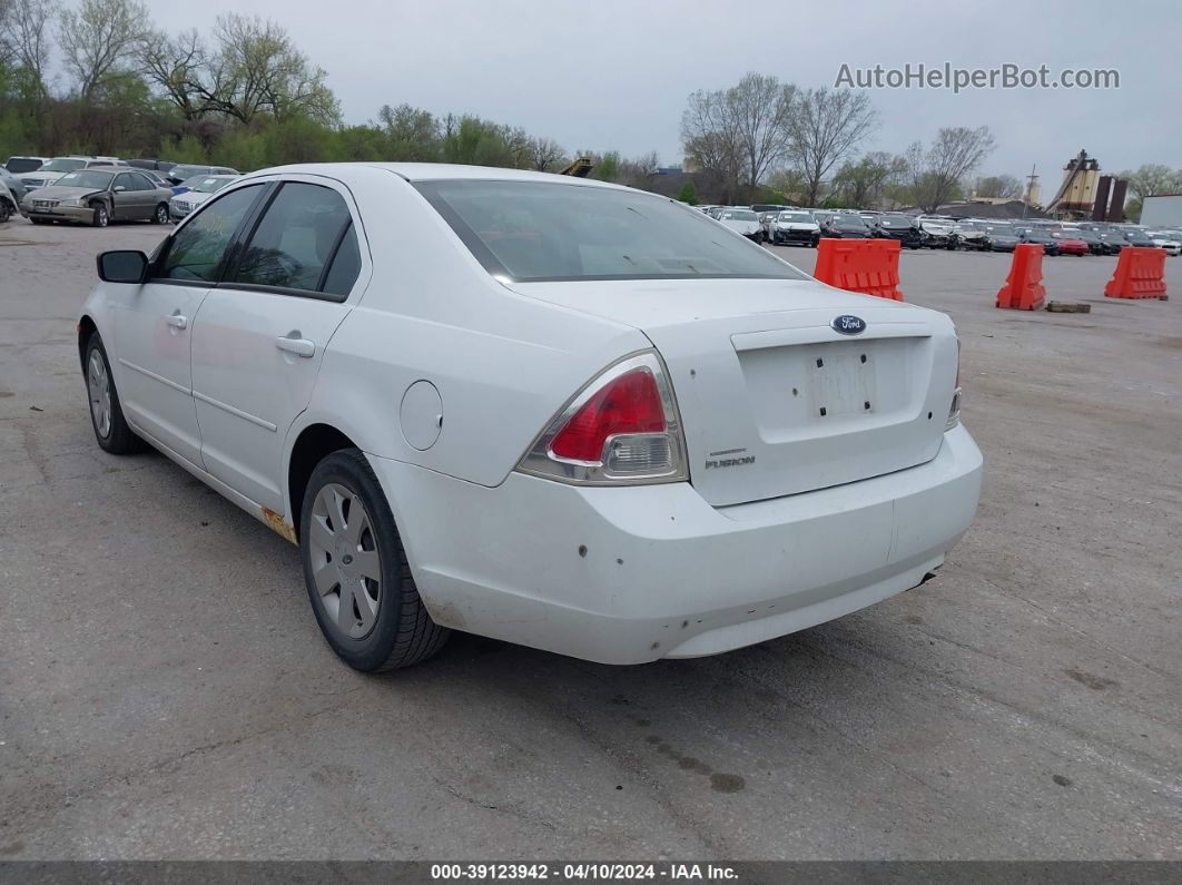 2006 Ford Fusion S White vin: 3FAFP06ZX6R111150