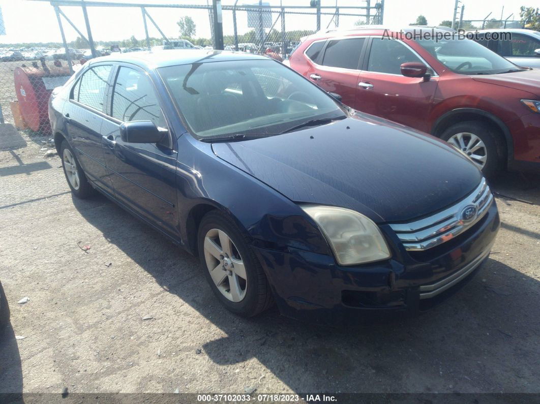 2006 Ford Fusion Se Dark Blue vin: 3FAFP07116R111417