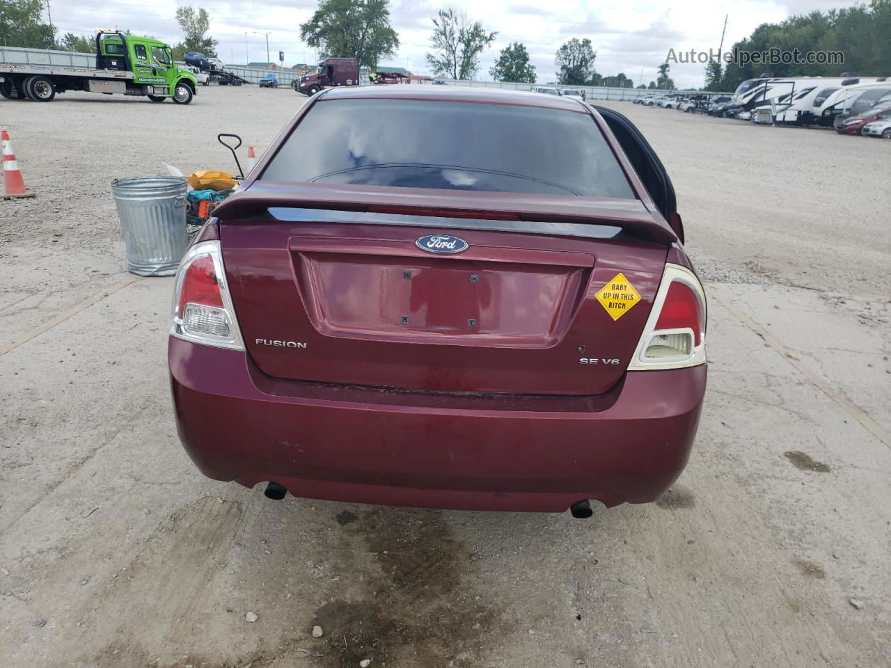 2006 Ford Fusion Se Burgundy vin: 3FAFP07146R174835