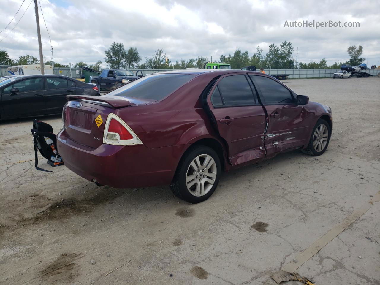 2006 Ford Fusion Se Burgundy vin: 3FAFP07146R174835