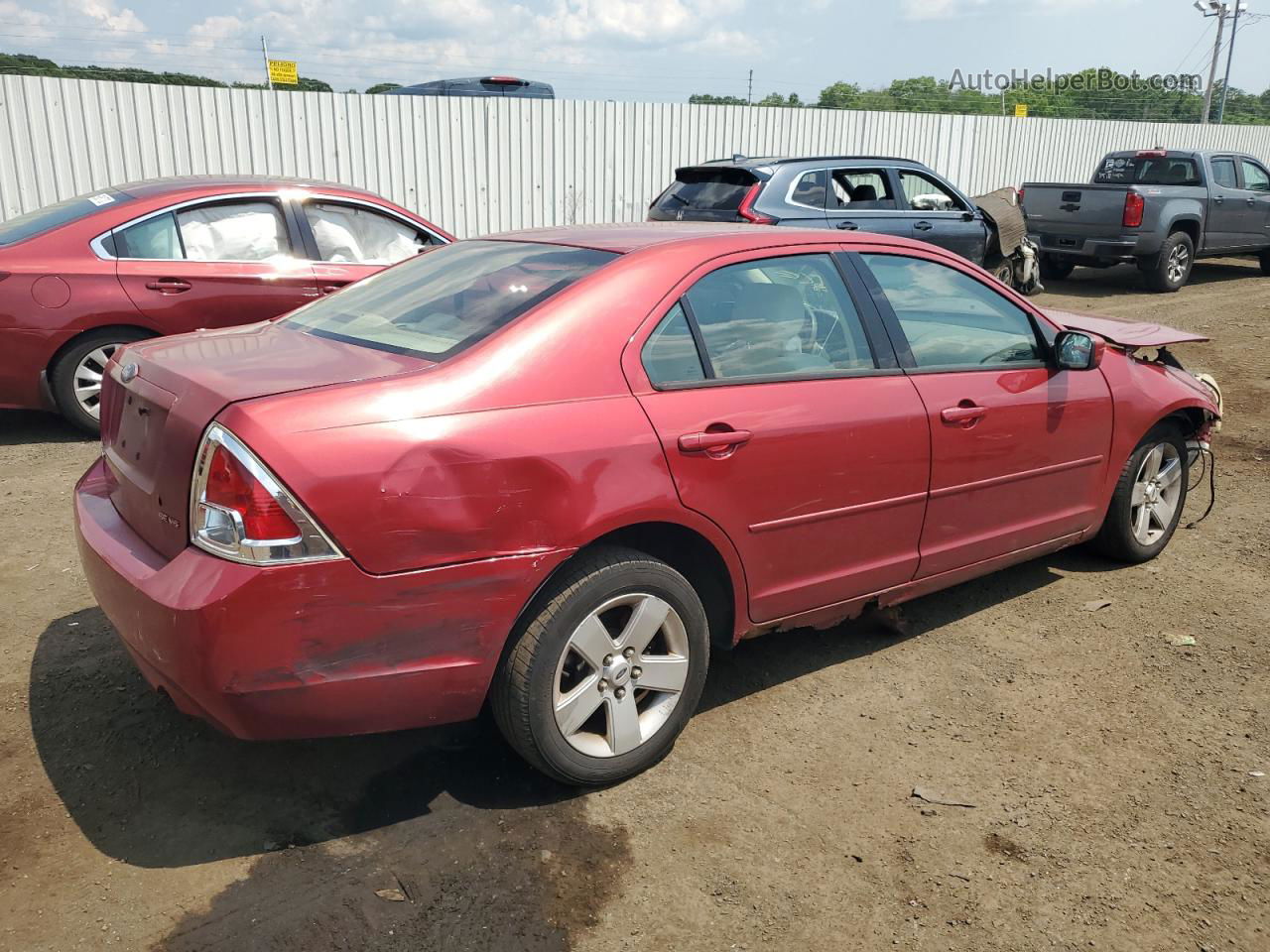 2006 Ford Fusion Se Red vin: 3FAFP07146R200589